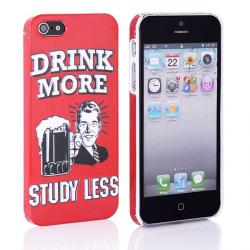 Originální kryt pro iPhone 5S/5 - Drink More, Study Less