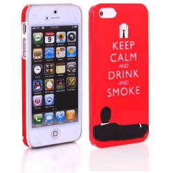 Originální kryt pro iPhone 5S/5 - Keep calm and Drink and Smoke